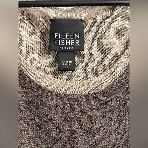 Eileen Fisher Wool Viscose Blend Scoop Neck Knit Tank Size PS Petite Small SOFT - Picture 2 of 8